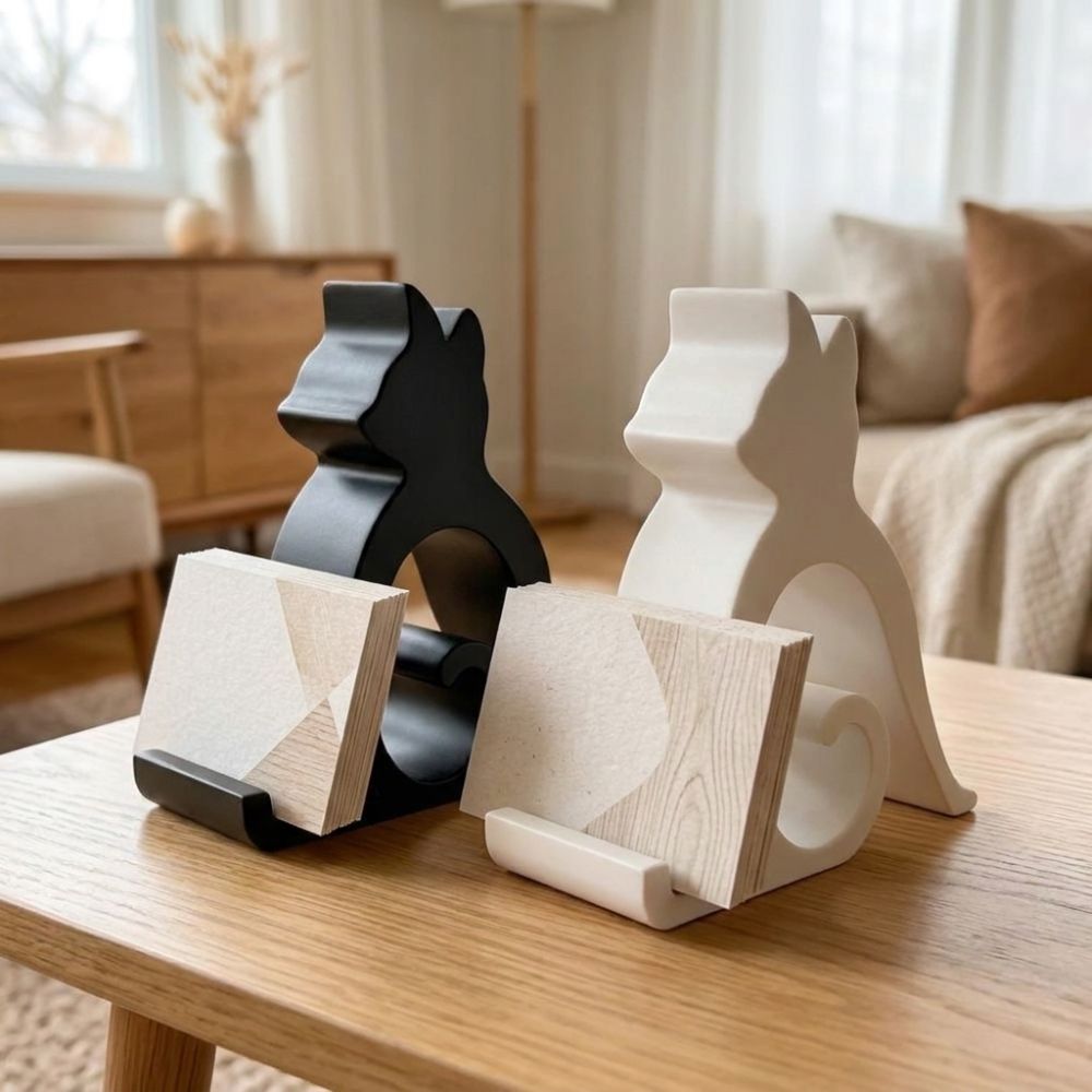 3D Printing Use - 3D Printed Cute Kitten Phone Stand