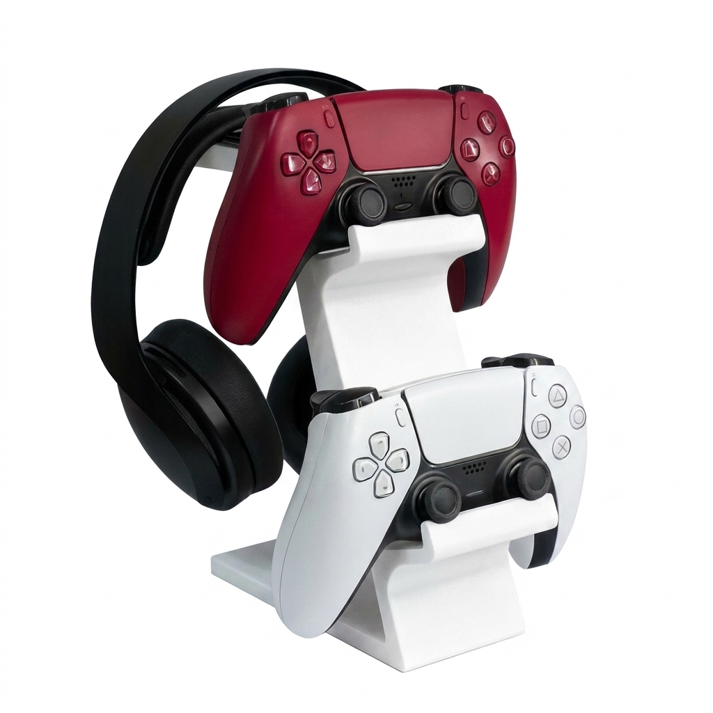 3D Printing Holder - 3D Printed Game Controller Headphone Integrated