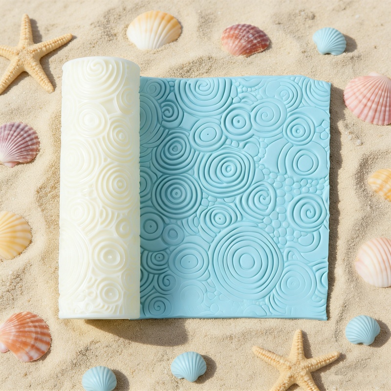3D Printing Earrings - Spiral Swirl Clay Texture Roller 3D