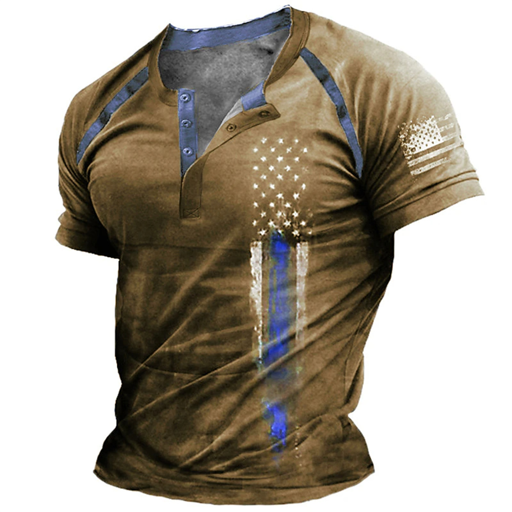 3D Printing Service - Funny 3D American Flag Print Men's