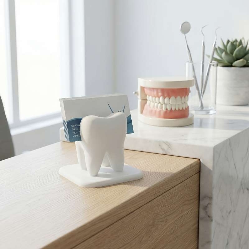 3D Printing Holder - 3D Printed Tooth Shaped Business Card