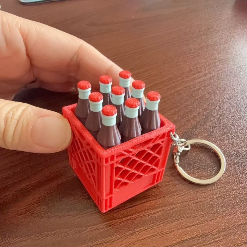 3D Printing Aluminium - 3D Printed Soda Crate Clicker Keychain