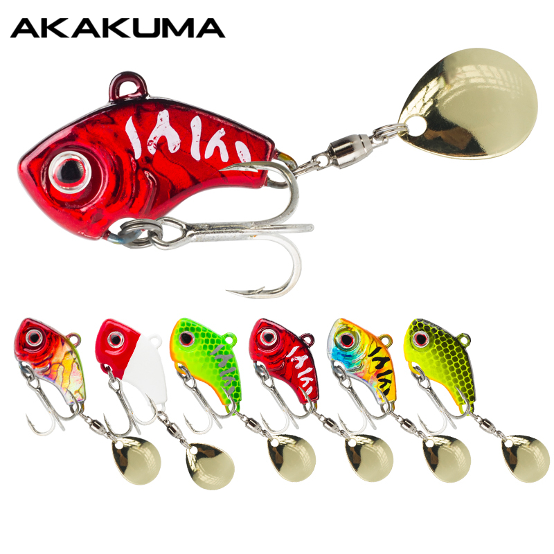 3D Printing Lure - 6PC 5g/7g/10g/14g/20g Rotating Metal Vib Sinking