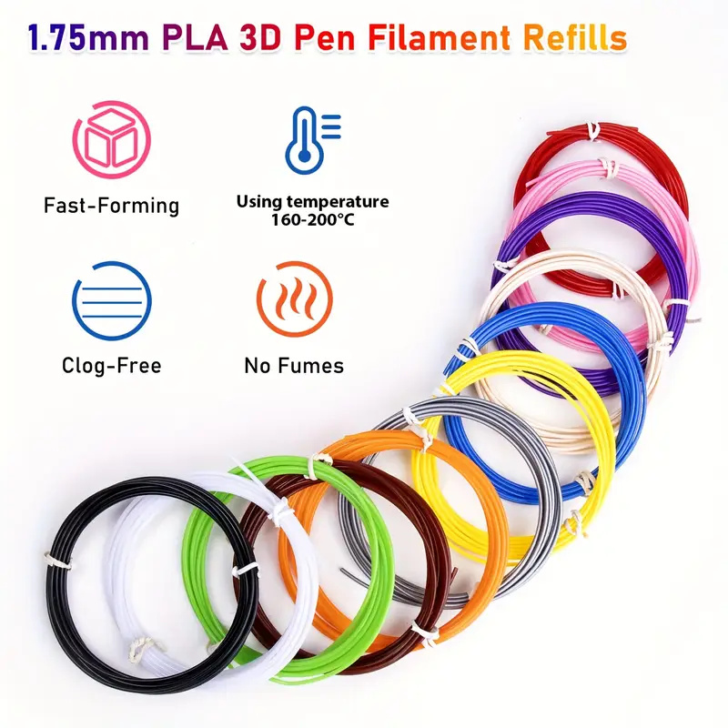 40/32/30 Colors PLA Filament f - 3D Printing Pen For Kids recension och pris