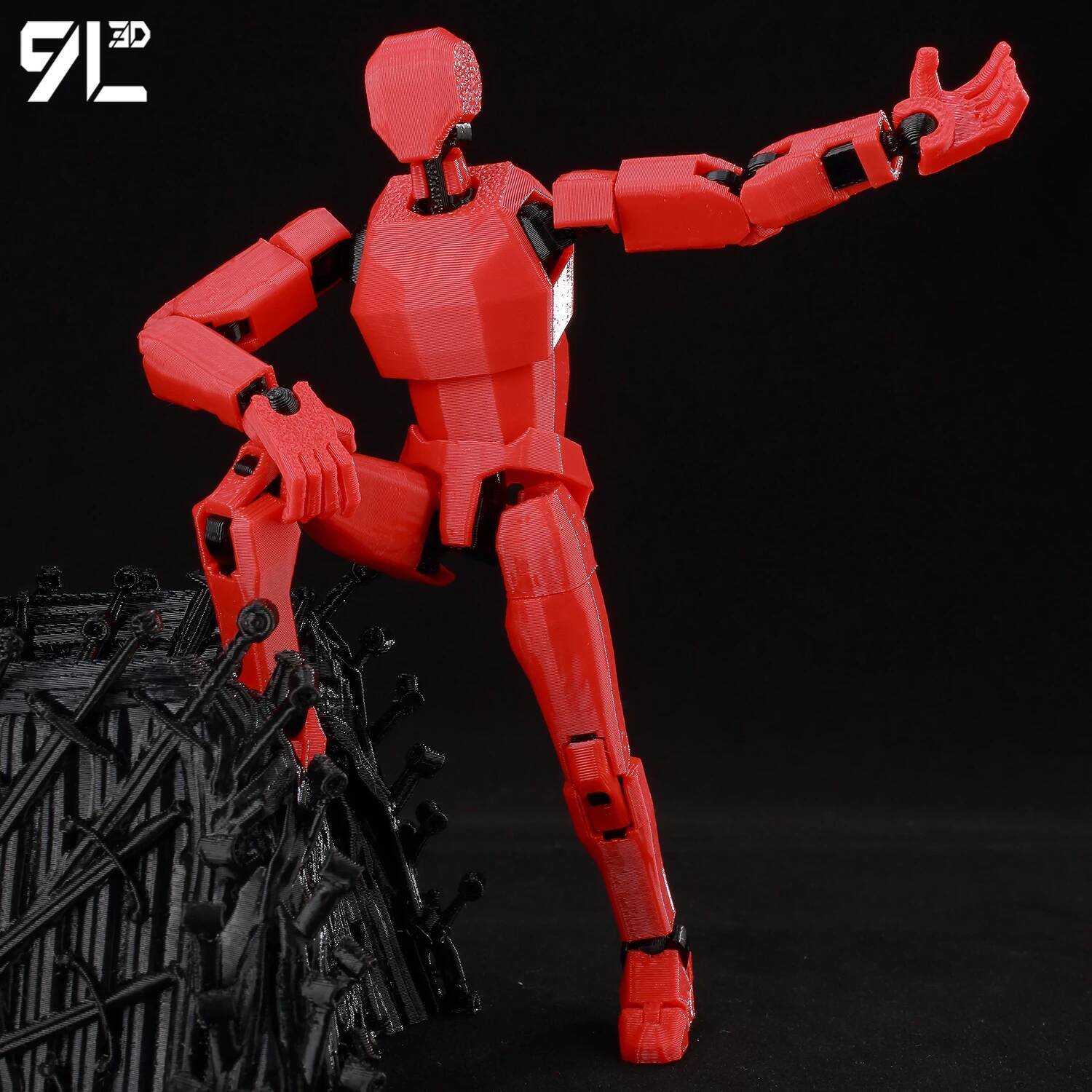 9L3D Printed Dummy13 Lucky13 T - 3D Printing Action Figure recension och pris