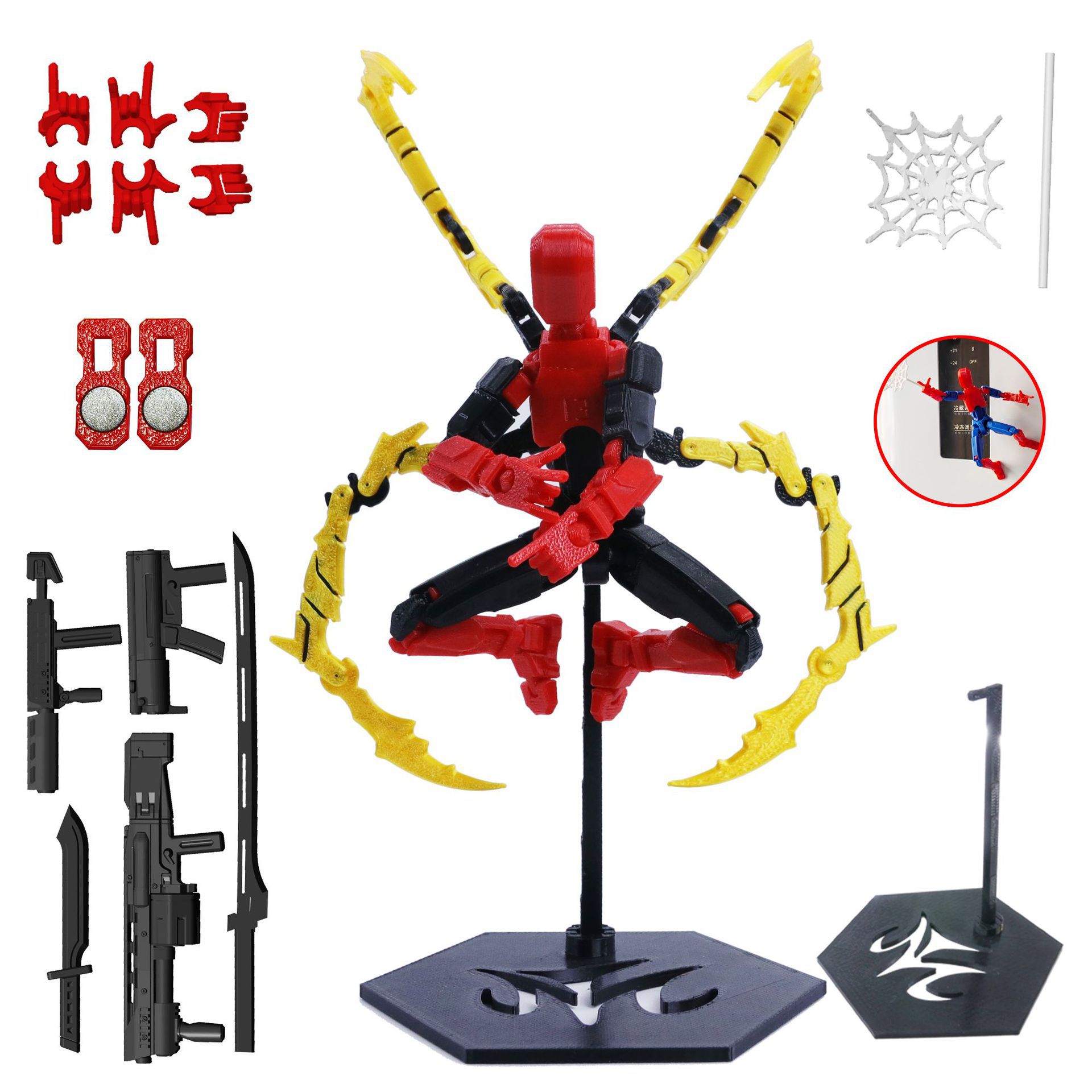 3D Printed Robot Model Toy Mov - 3D Printing Action Figure recension och pris