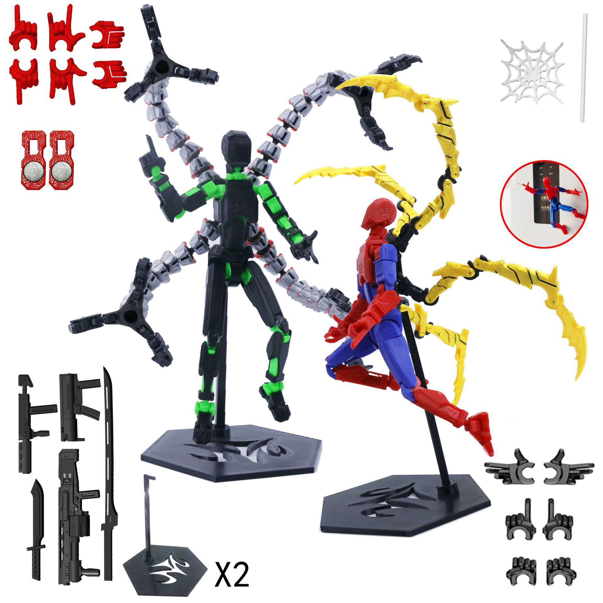 3D Printed Robot Model Toy Mov - 3D Printing Action Figure recension och pris