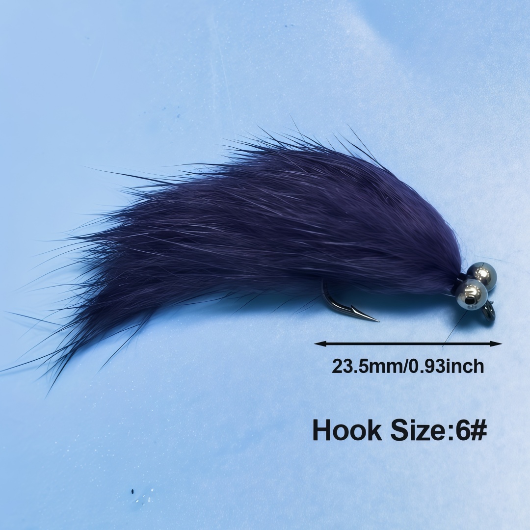 5PCS Zonker Streamer Flies wit - 3D Printing Lure recension och pris