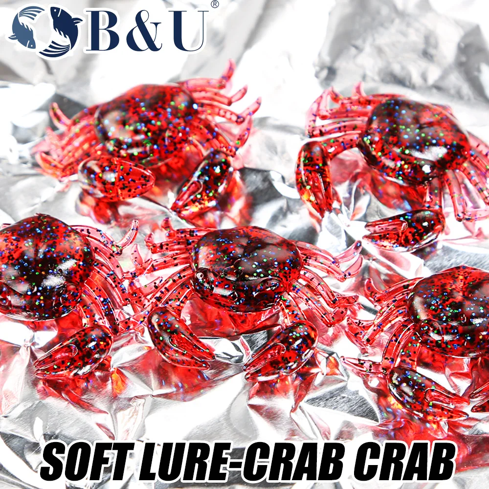 B&U 12pcs Crab Lure 3D Simulat - 3D Printing Lure recension och pris