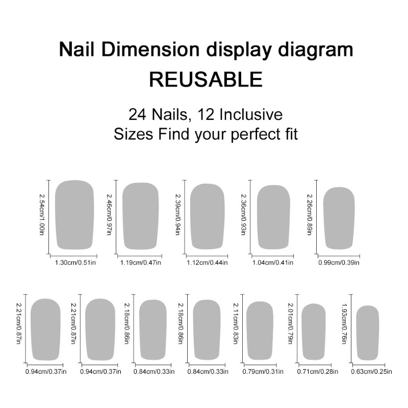 24pcs Summer Long Presss on Na - 3D Printing Nails recension och pris