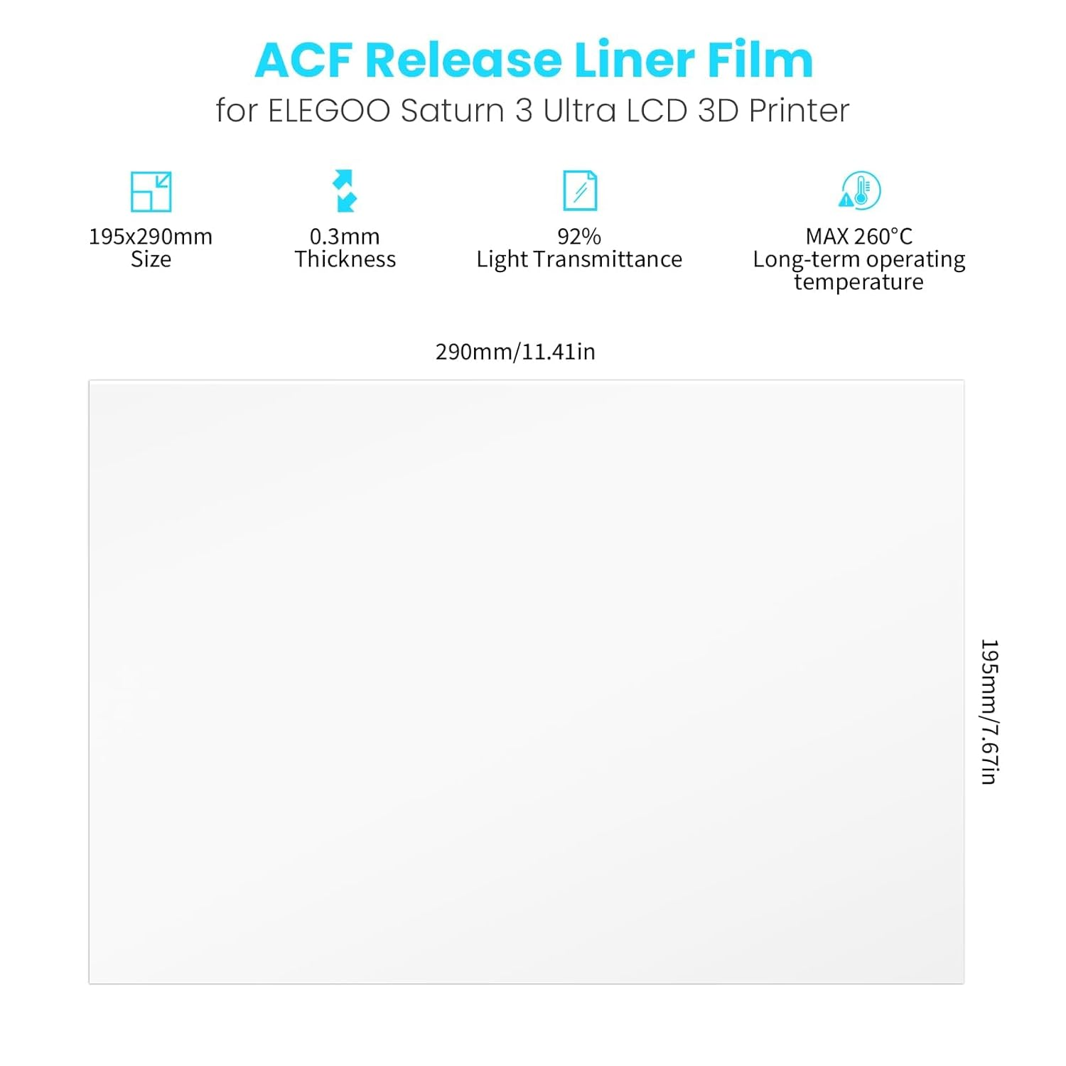 Film for ELEGOO PFA Release Li - 3D Printer Resin recension och pris