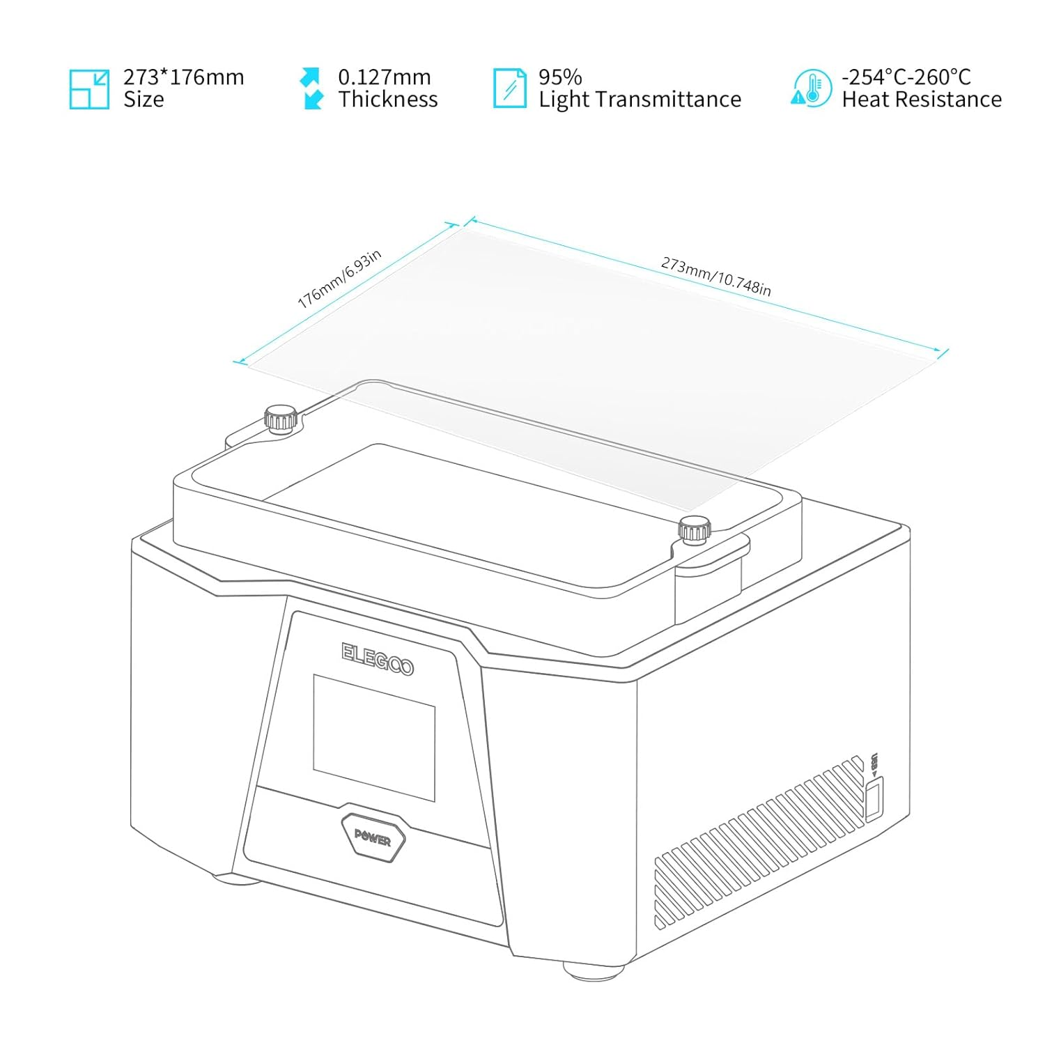 Film for ELEGOO PFA Release Li - 3D Printer Resin recension och pris