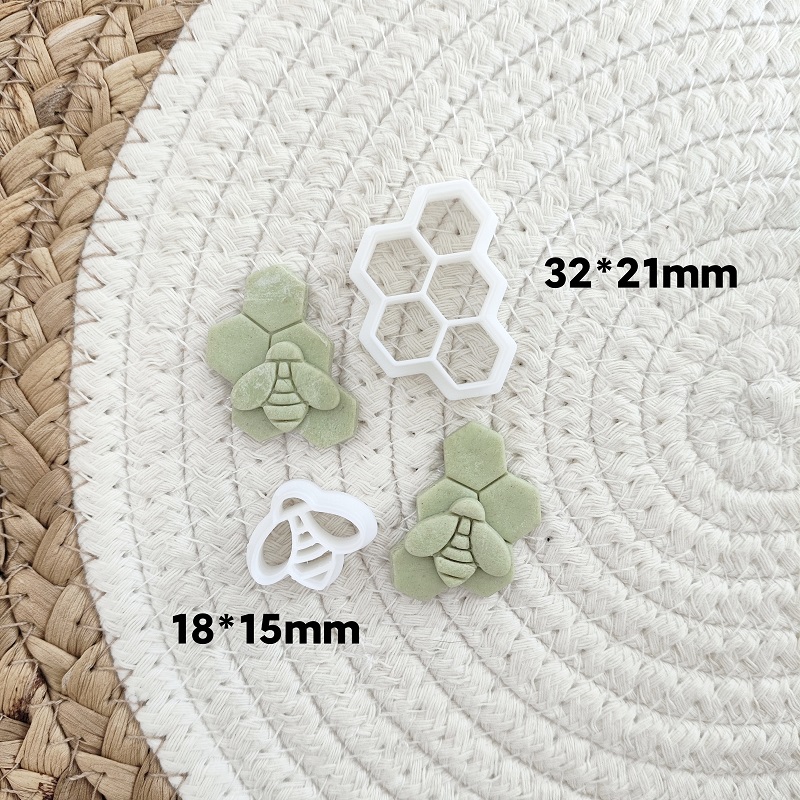 3D Bee Honeycomb Earring Cutti - 3D Printing Earrings recension och pris