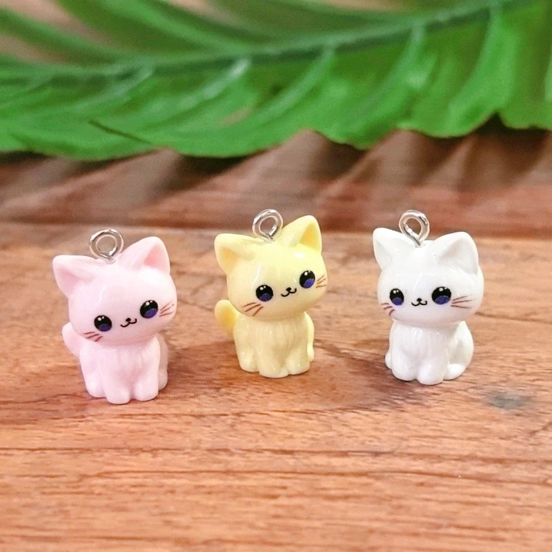 10pcs 3D Kawaii Happy Cat Resi - 3D Printing Earrings recension och pris