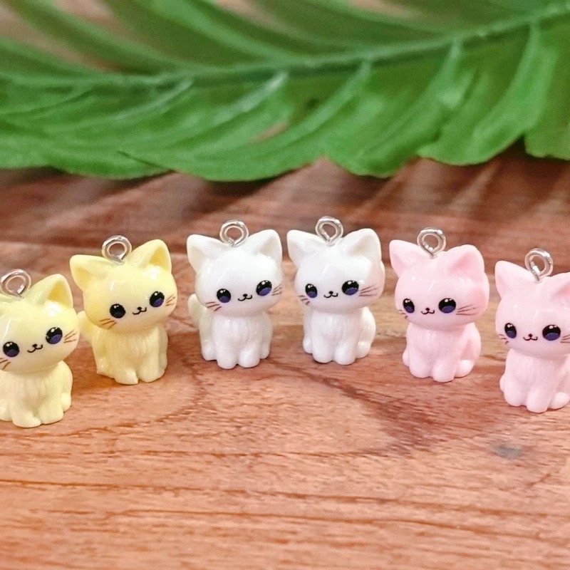 10pcs 3D Kawaii Happy Cat Resi - 3D Printing Earrings recension och pris