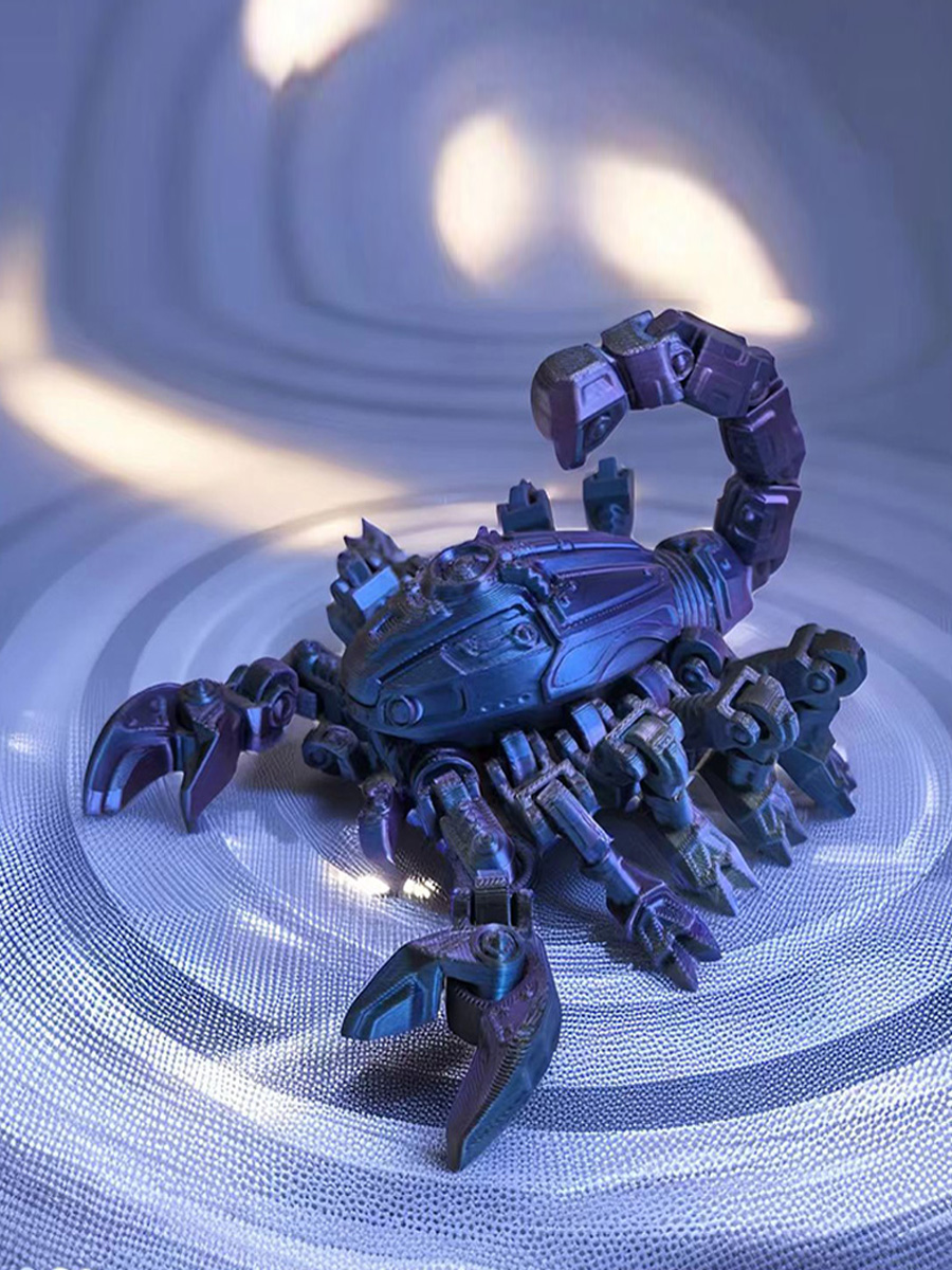 3D Printed Mechanical Scorpion - 3D Printing Action Figure recension och pris