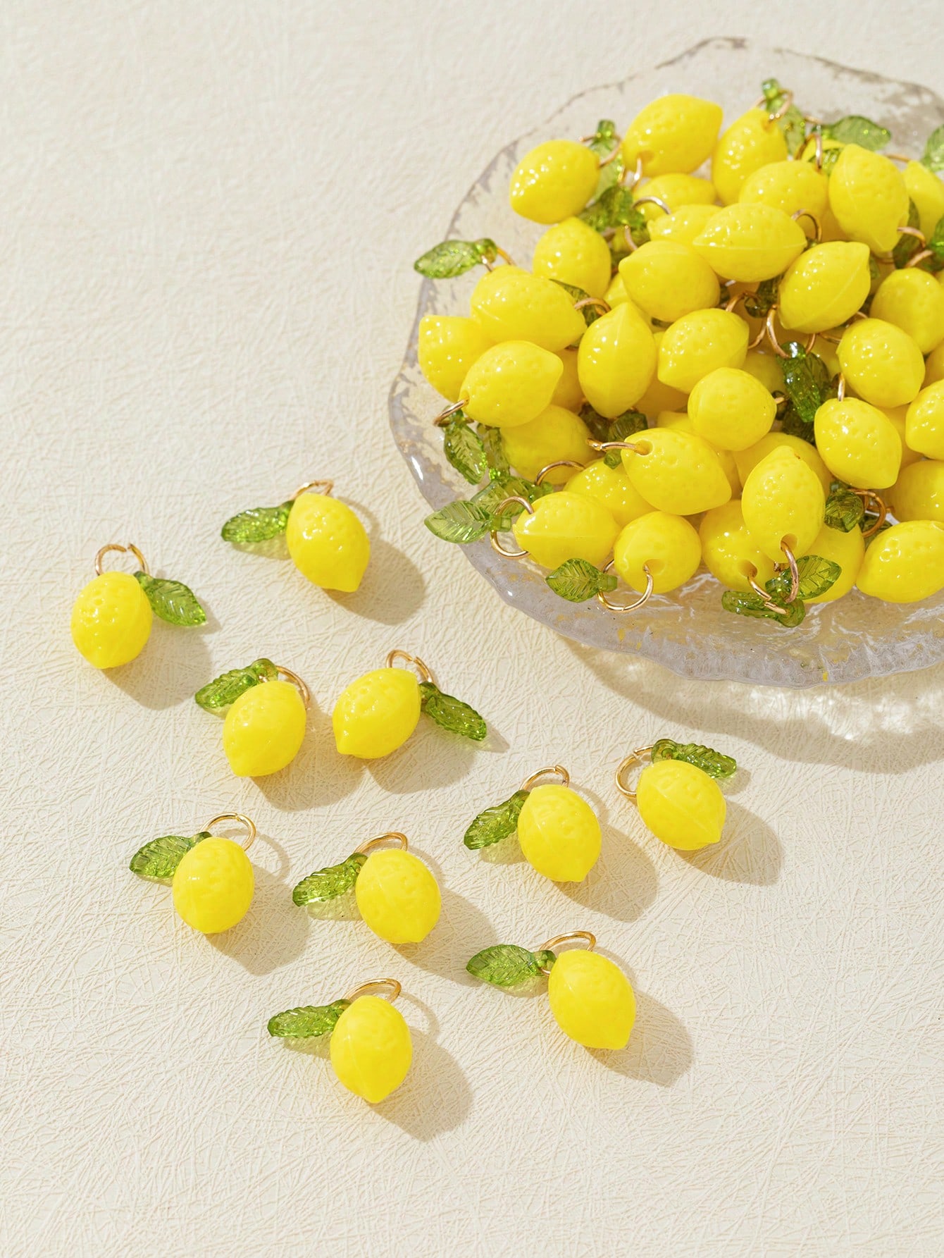 10Pcs 3D Lemon Resin Charms Pe - 3D Printing Earrings recension och pris