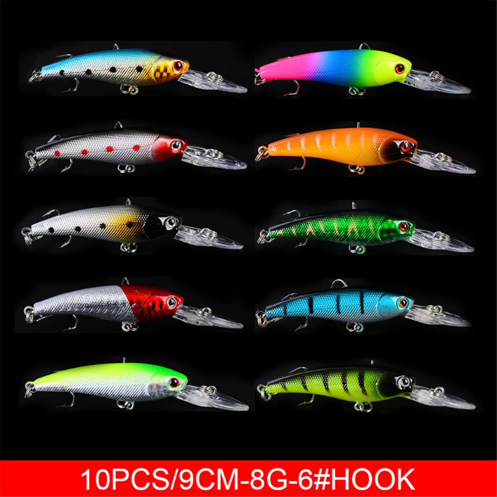 20pcs/lot Minnow Fishing Lures - 3D Printing Lure recension och pris