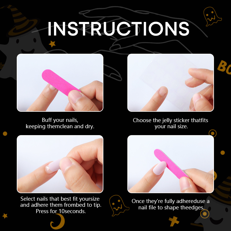 30pcs 2025 Halloween Almond Sh - 3D Printing Nails recension och pris