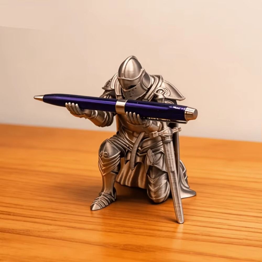 Funny Kneeling Knight Pen Hold - 3D Printing Holder recension och pris