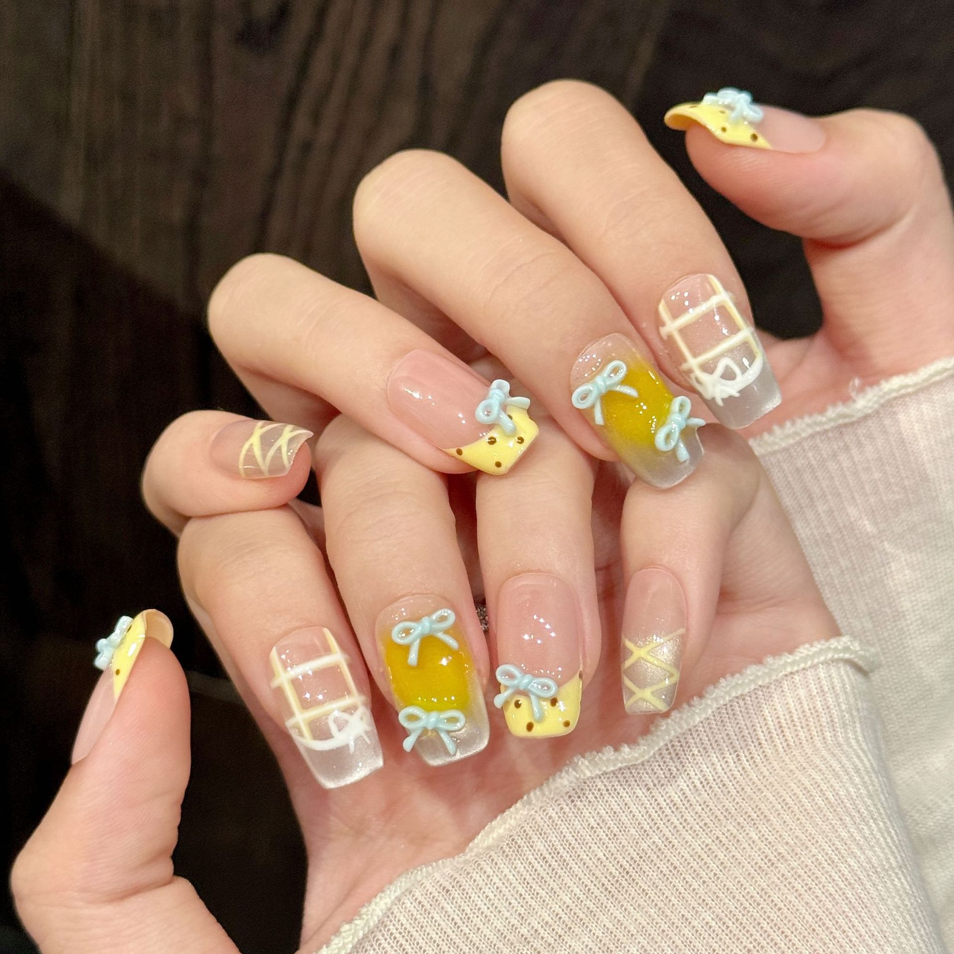 10pcs Handmade Kawaii Cute Gra - 3D Printing Nails recension och pris