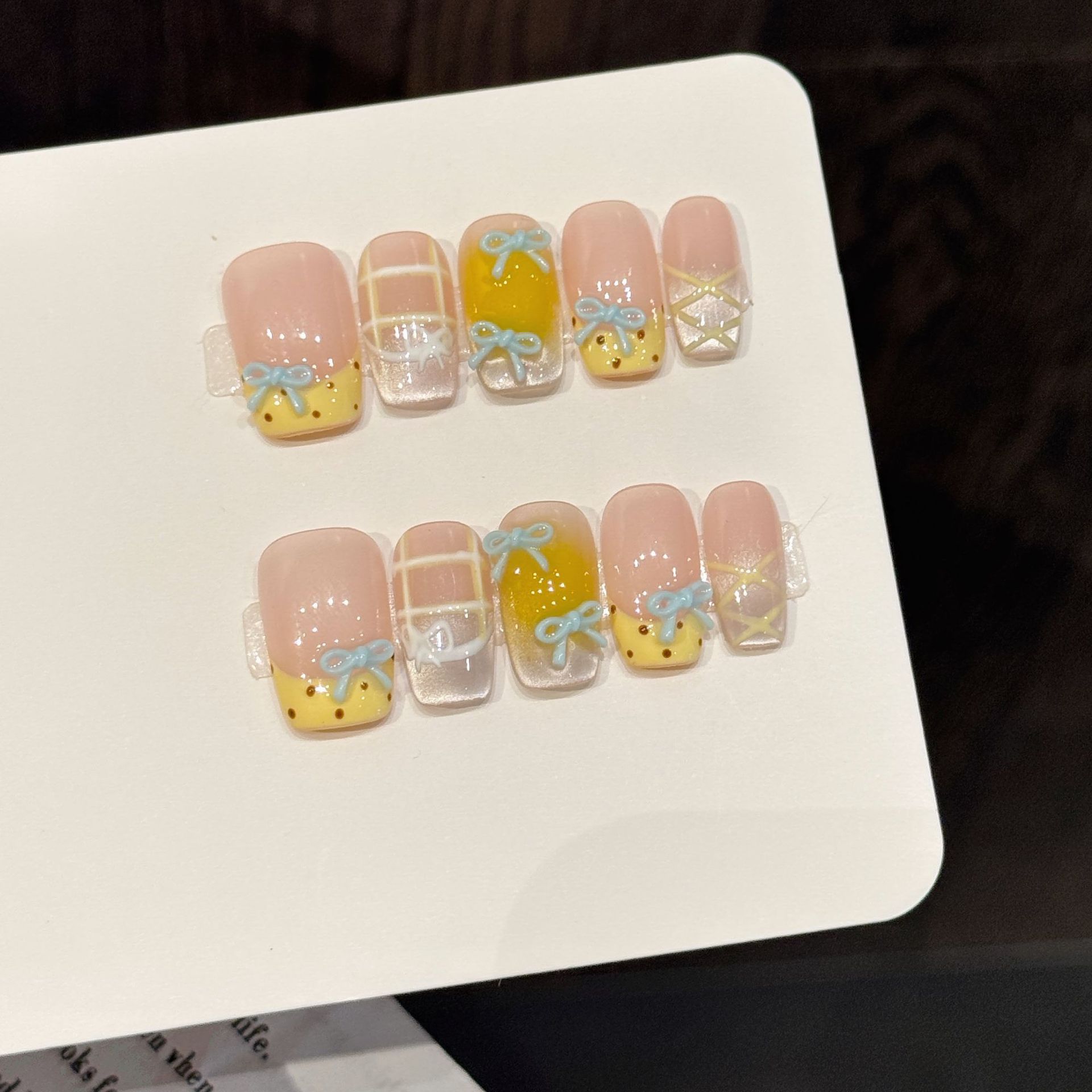 10pcs Handmade Kawaii Cute Gra - 3D Printing Nails recension och pris