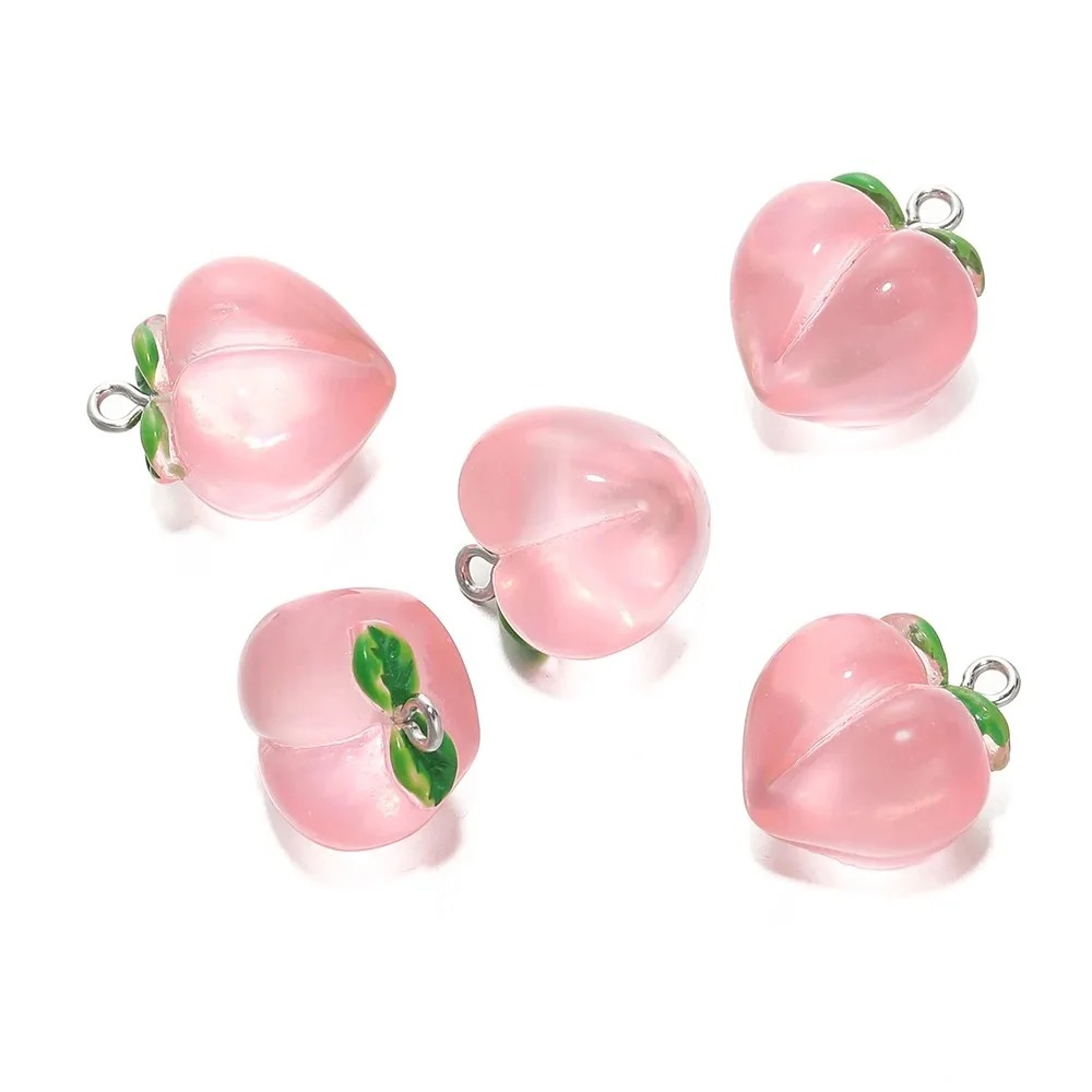 10Pcs Transparent Pink Peach R - 3D Printing Earrings recension och pris