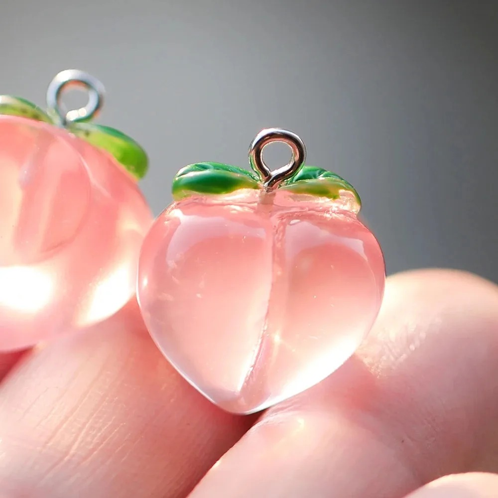 10Pcs Transparent Pink Peach R - 3D Printing Earrings recension och pris