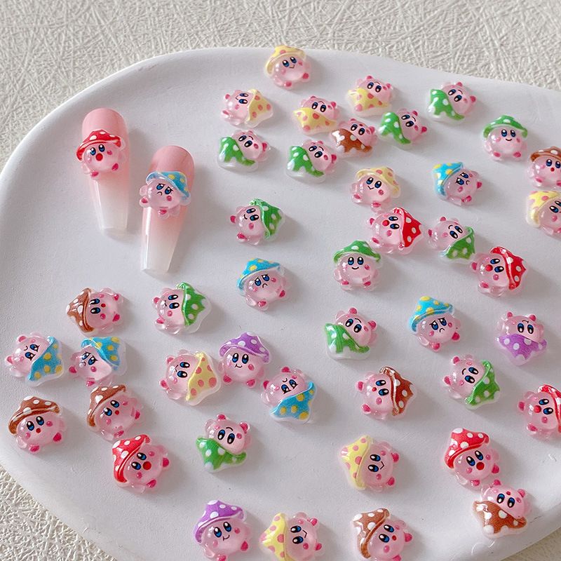 2/10/20pcs Kirby Nail Charms 3 - 3D Printing Nails recension och pris