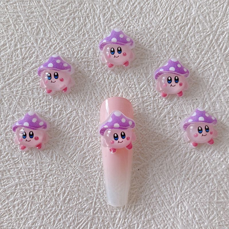 2/10/20pcs Kirby Nail Charms 3 - 3D Printing Nails recension och pris