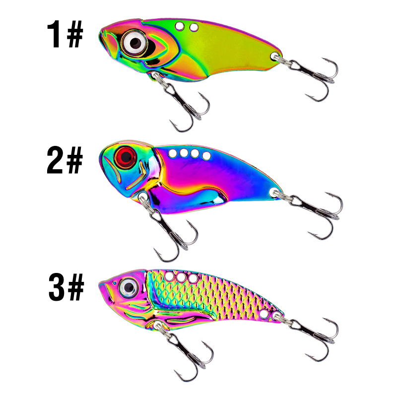 3PCS Metal Colorful VIB Lure 5 - 3D Printing Lure recension och pris