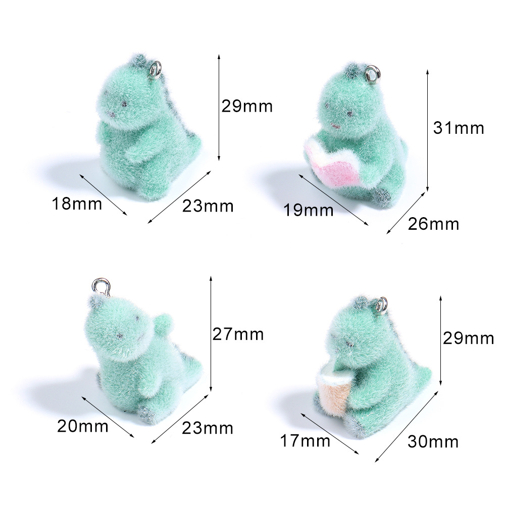 4Pcs 3D Mini Dinosaur Pendant  - 3D Printing Earrings recension och pris