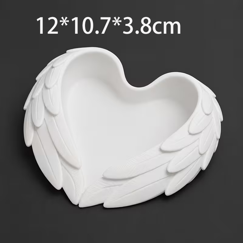 Angel Wing Heart Shaped Jewelr - 3D Printing Earrings recension och pris
