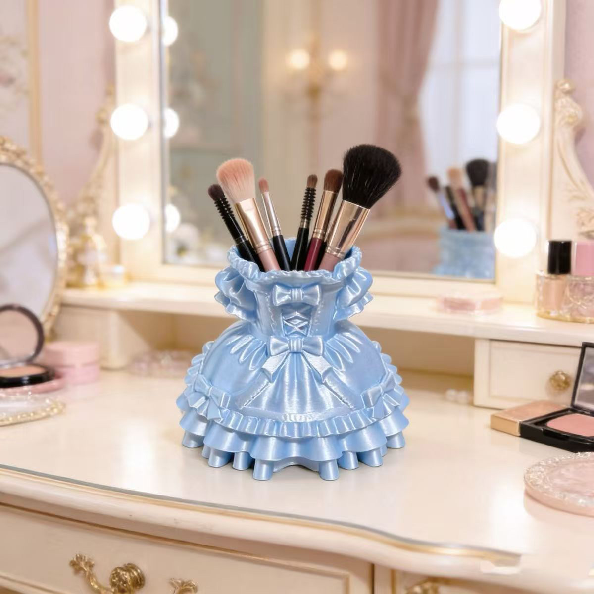 Princess Dress Makeup Brush Ho - 3D Printing Holder recension och pris