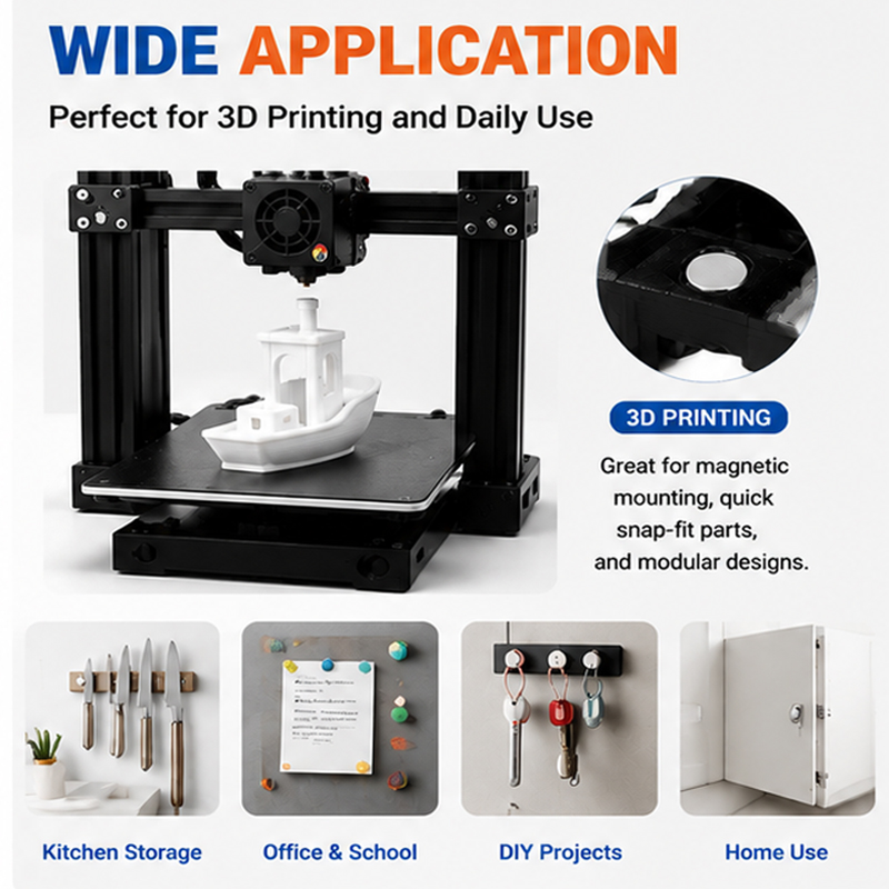 200pcs/box 3D Printing Magnets - 3D Printing Process recension och pris