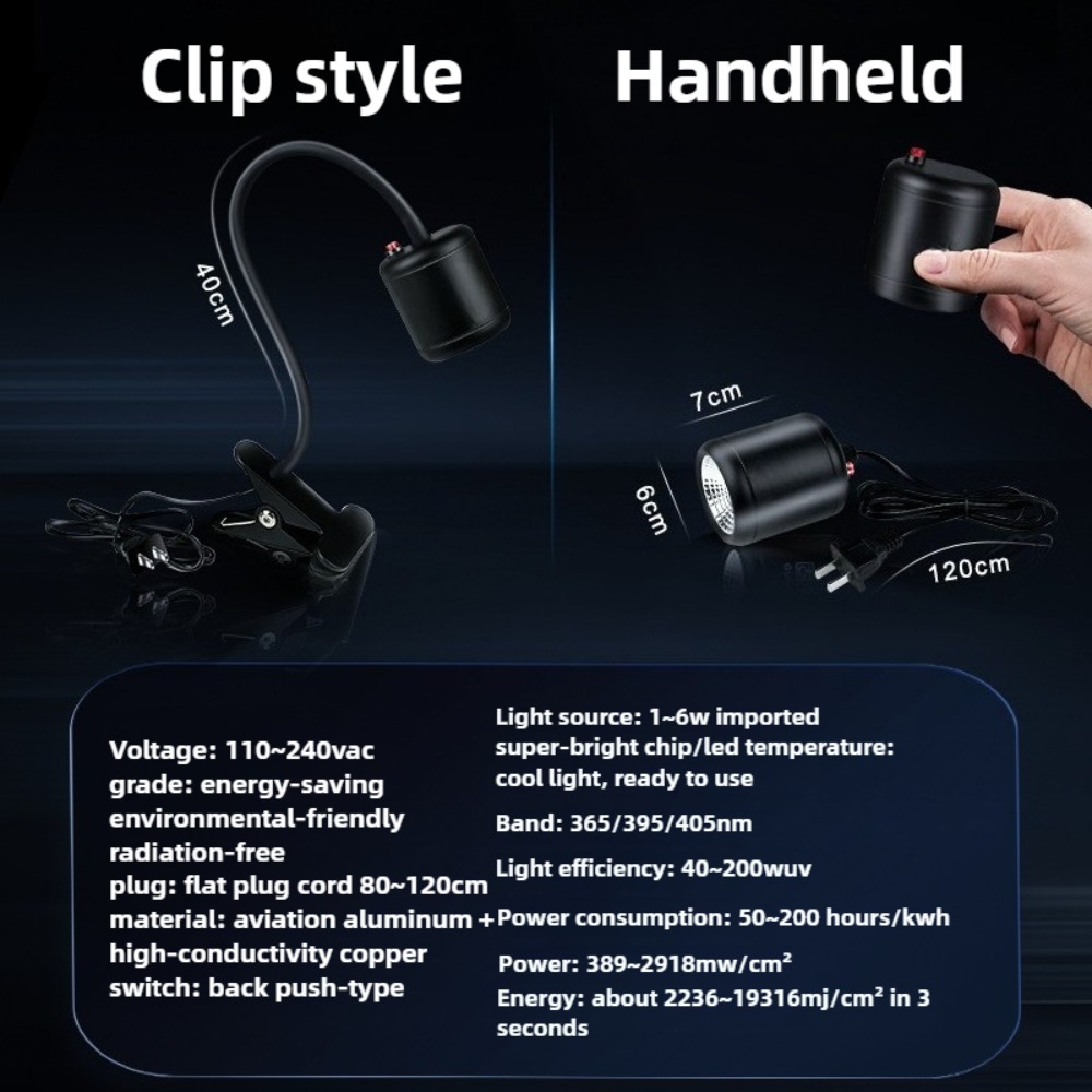 Handheld Clamp UV Curing Lamp  - 3D Printer Resin recension och pris