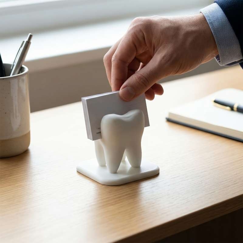 3D Printed Tooth Shaped Busine - 3D Printing Holder recension och pris